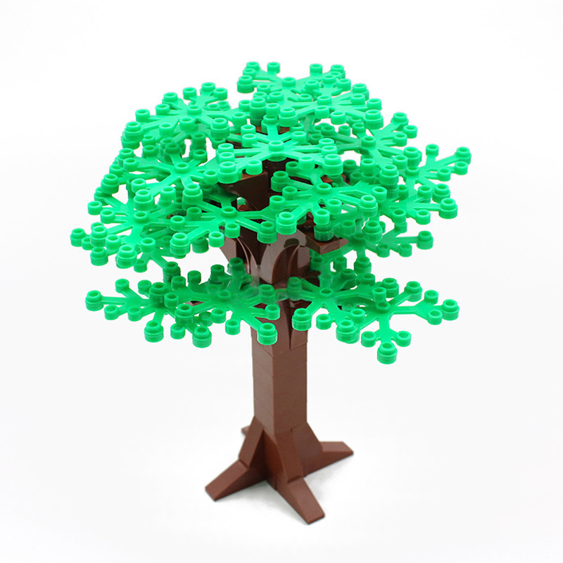 Small Plastic Building Blocks, 58PCS Tree Set x 3, #2417 DIY Scene MOC