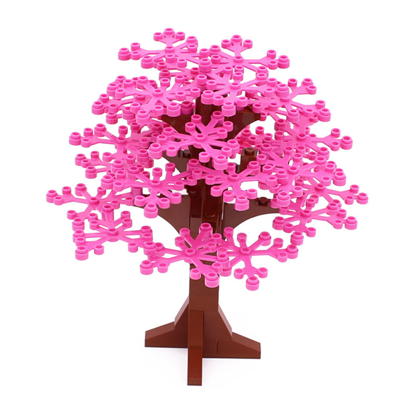 Small Plastic Building Blocks, 58PCS Tree Set x 3, #2417 DIY Scene MOC