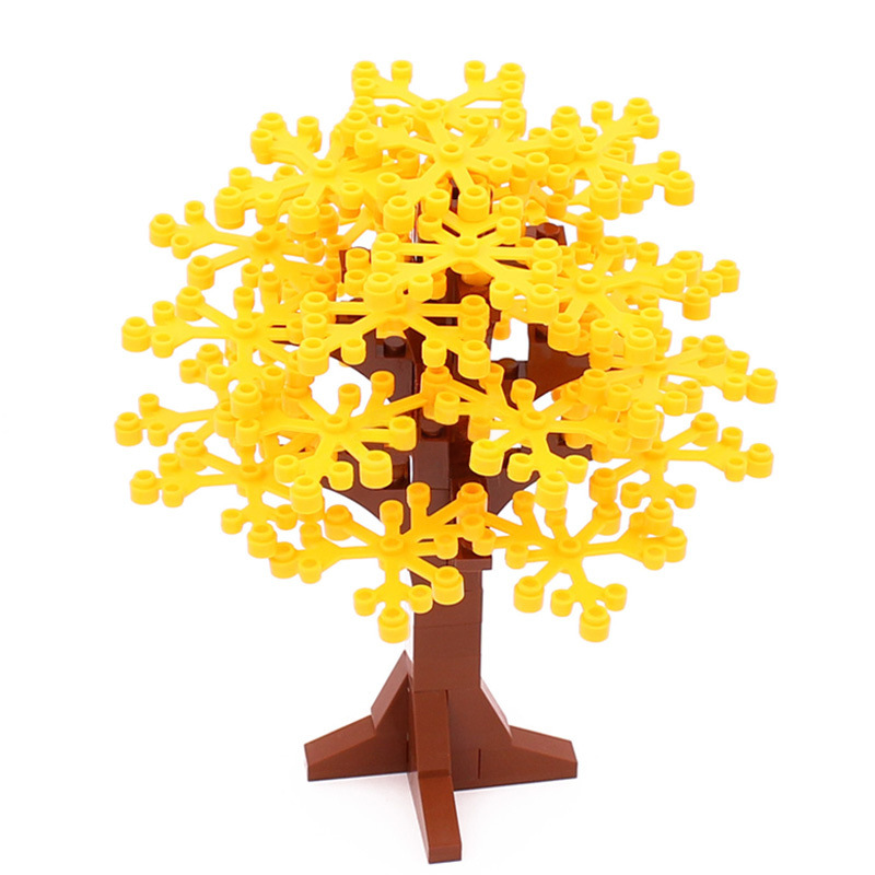 Small Plastic Building Blocks, 58PCS Tree Set x 3, #2417 DIY Scene MOC