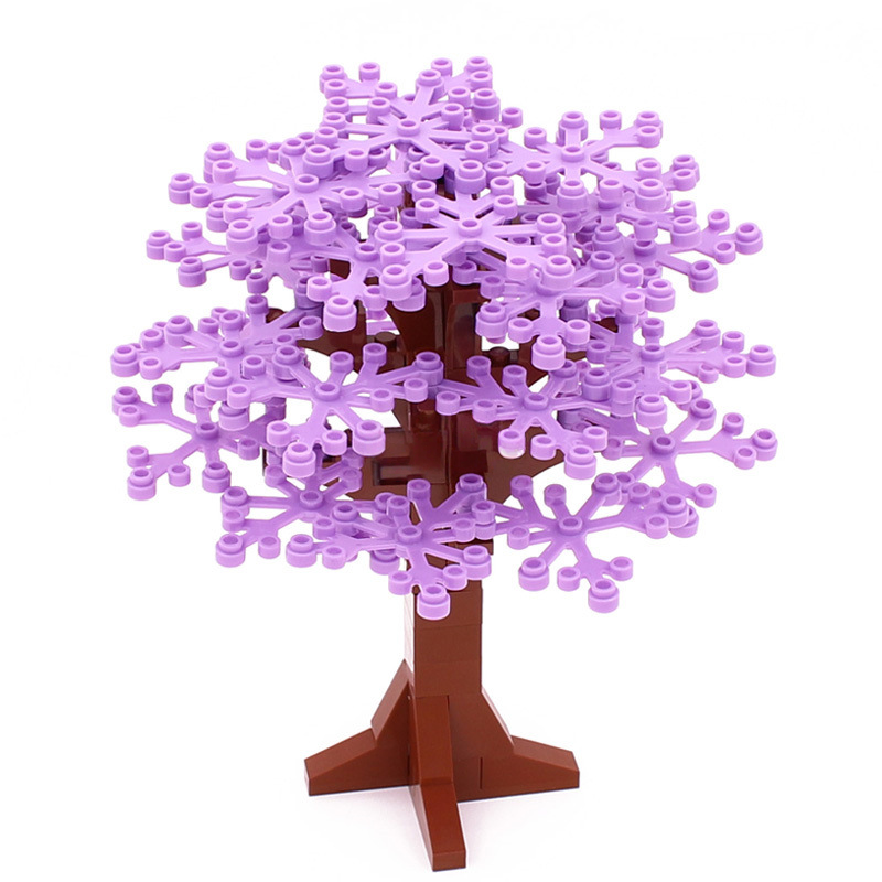 Small Plastic Building Blocks, 58PCS Tree Set x 3, #2417 DIY Scene MOC