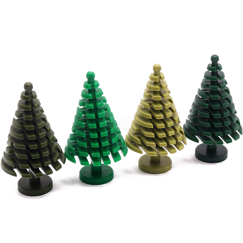 Tactical Pine Tree Building Blocks - 0.3kg Bulk Bag - Wargame & Military MOC Scenery Kit