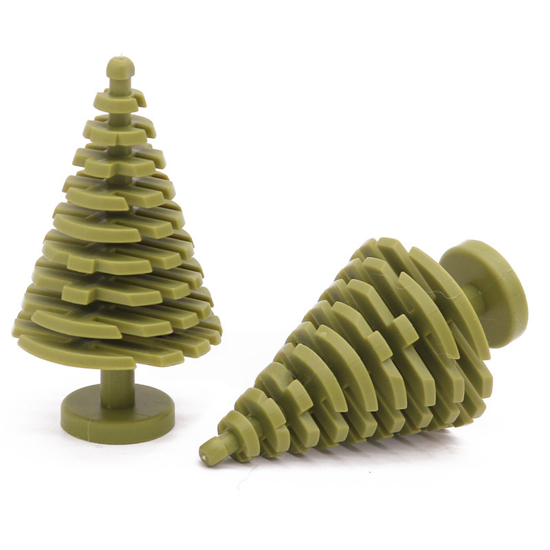 Tactical Pine Tree Building Blocks - 0.3kg Bulk Bag - Wargame & Military MOC Scenery Kit