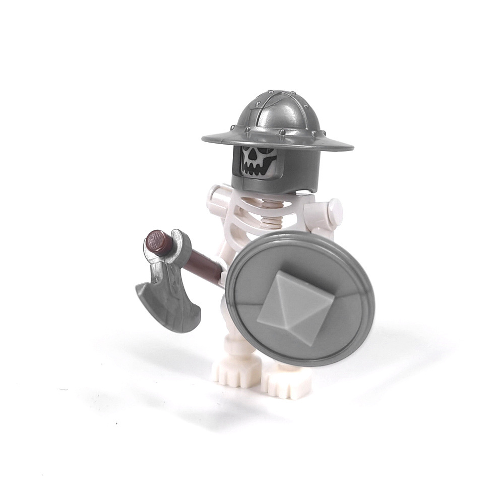 Halloween Skeleton Figurines, Ghost and Death God Figures, Cemetery Building Block Scenes Figurines