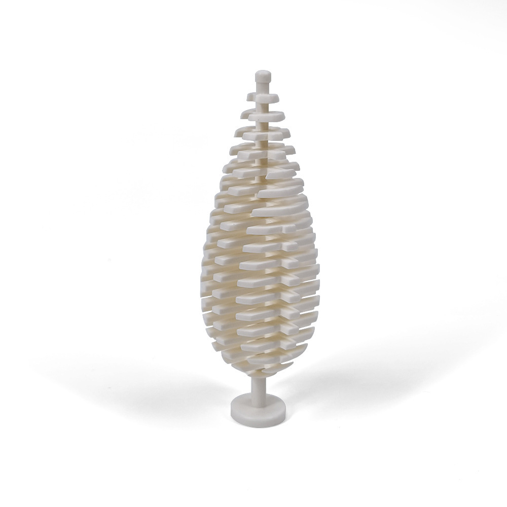 Small Particle Building Garden Parts, Spruce Tree Street Scenery Ornaments, 3778 Cypress Forest Scene Decoration
