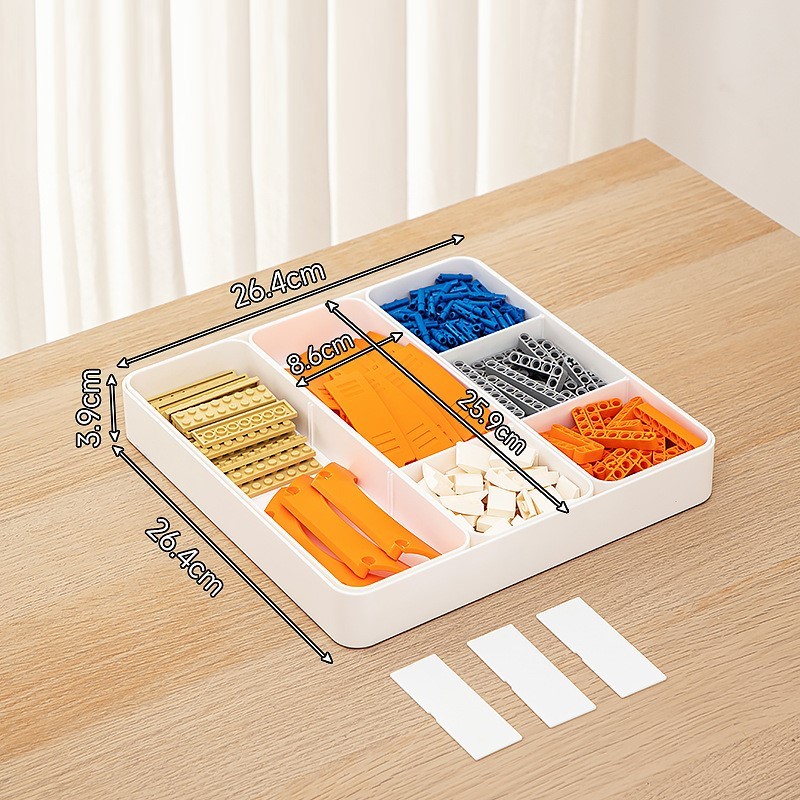 Reconfigurable Bricks Sorting Boxes, Puzzle Sorting Trays, Small Parts Storage Boxes, Bricks Storage Box