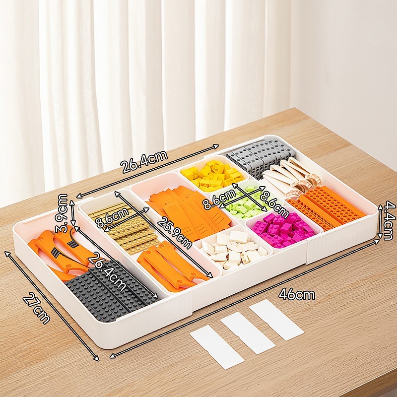 Reconfigurable Bricks Sorting Boxes, Puzzle Sorting Trays, Small Parts Storage Boxes, Bricks Storage Box