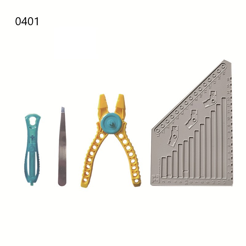 Building Block Tool Set, Small Particle Measuring Ruler, Pliers, Separator, Prying Tool, Disassembly Tools