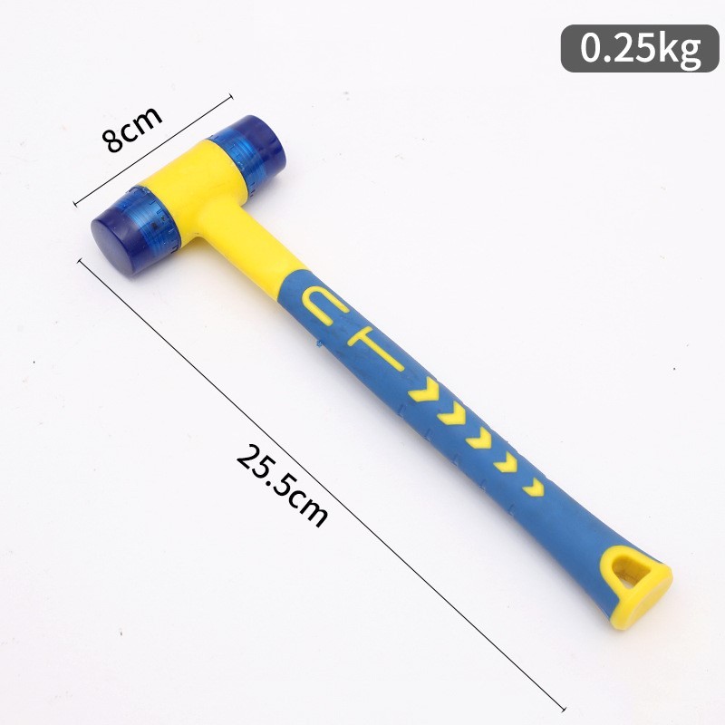 Large MOC Assembly Hammer, Building Block Assembly Rubber Tip Building Tool, Industrial-Grade Installation Hammer