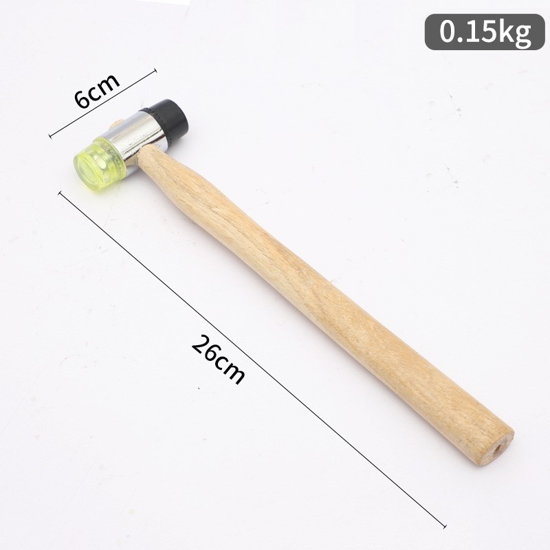 Large MOC Assembly Hammer, Building Block Assembly Rubber Tip Building Tool, Industrial-Grade Installation Hammer