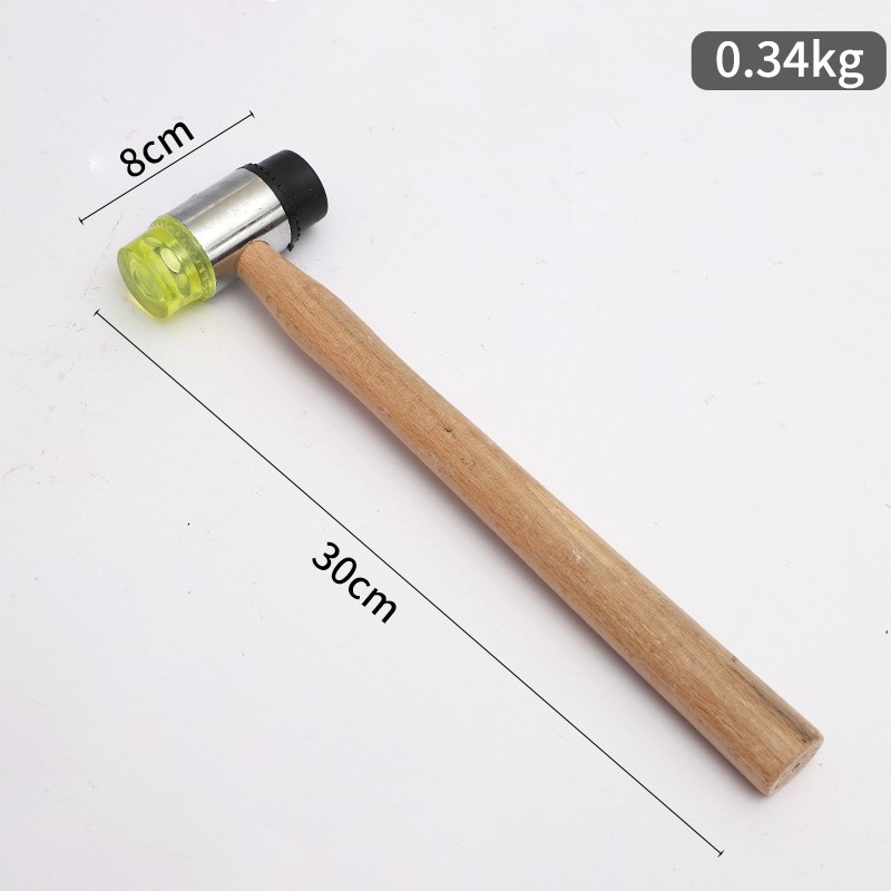 Large MOC Assembly Hammer, Building Block Assembly Rubber Tip Building Tool, Industrial-Grade Installation Hammer