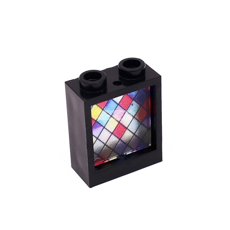 1x2x2 Glass Windows & Colored Wall Panels | 5 Frame Colors & 6 Glass Styles | Compatible with #60592+#60601