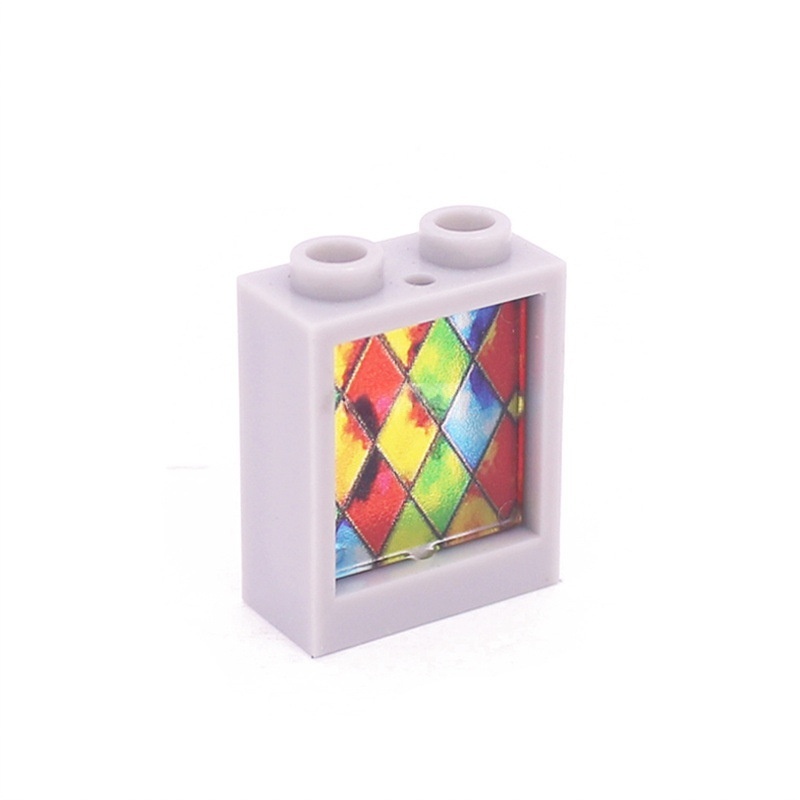 1x2x2 Glass Windows & Colored Wall Panels | 5 Frame Colors & 6 Glass Styles | Compatible with #60592+#60601