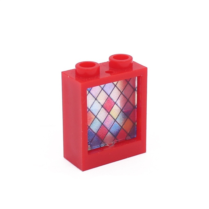 1x2x2 Glass Windows & Colored Wall Panels | 5 Frame Colors & 6 Glass Styles | Compatible with #60592+#60601