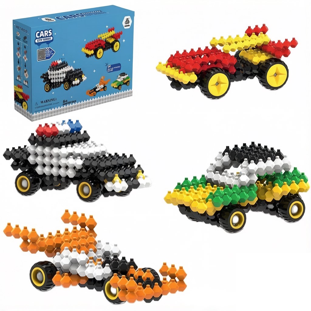 KADELE Vehicle Building Block Set – City Rescue Mission 3D Puzzle Toy for Boys, Multi-Directional Snap-Tight Bricks