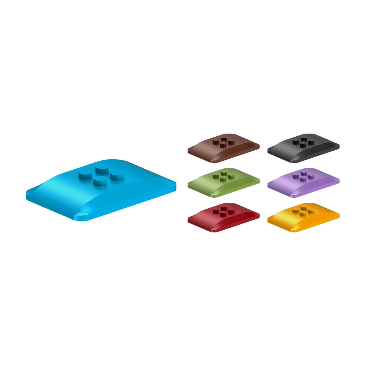 98281 Arch 4x6 Building Block (Non-Gobricks Brand) – Compatible with Mini Bricks