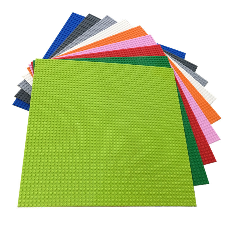 Compatible Small Brick Baseplate – Large 50x50cm Brick Wall Baseplate, 40x40cm Scene Floor