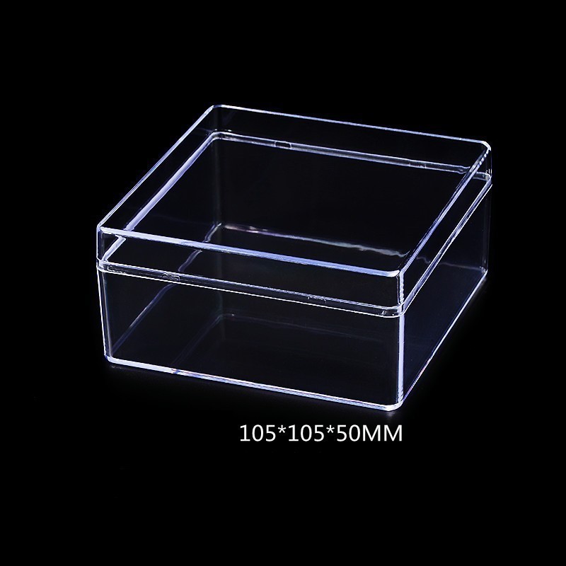 Acrylic Building Block Parts Storage Box, Transparent Lided Square Storage Box, Parts Sorting Box
