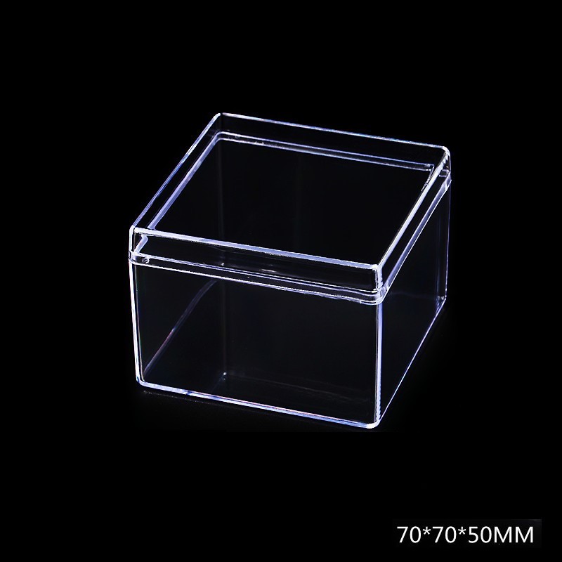 Acrylic Building Block Parts Storage Box, Transparent Lided Square Storage Box, Parts Sorting Box