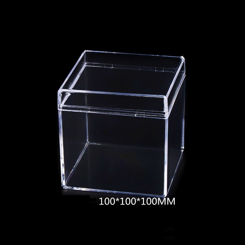 Acrylic Building Block Parts Storage Box, Transparent Lided Square Storage Box, Parts Sorting Box