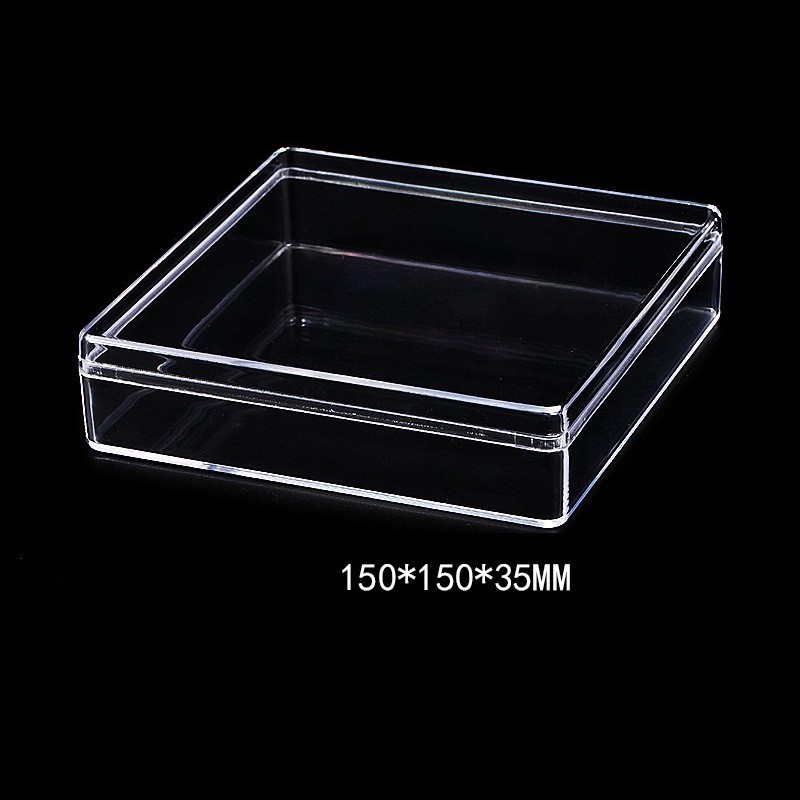 Acrylic Building Block Parts Storage Box, Transparent Lided Square Storage Box, Parts Sorting Box