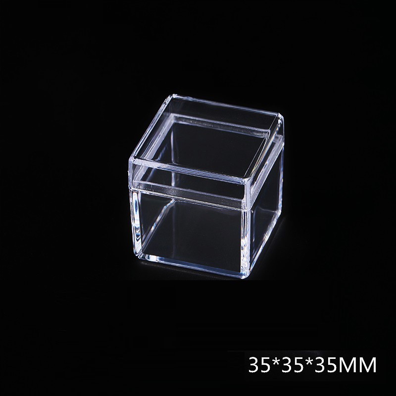 Acrylic Building Block Parts Storage Box, Transparent Lided Square Storage Box, Parts Sorting Box