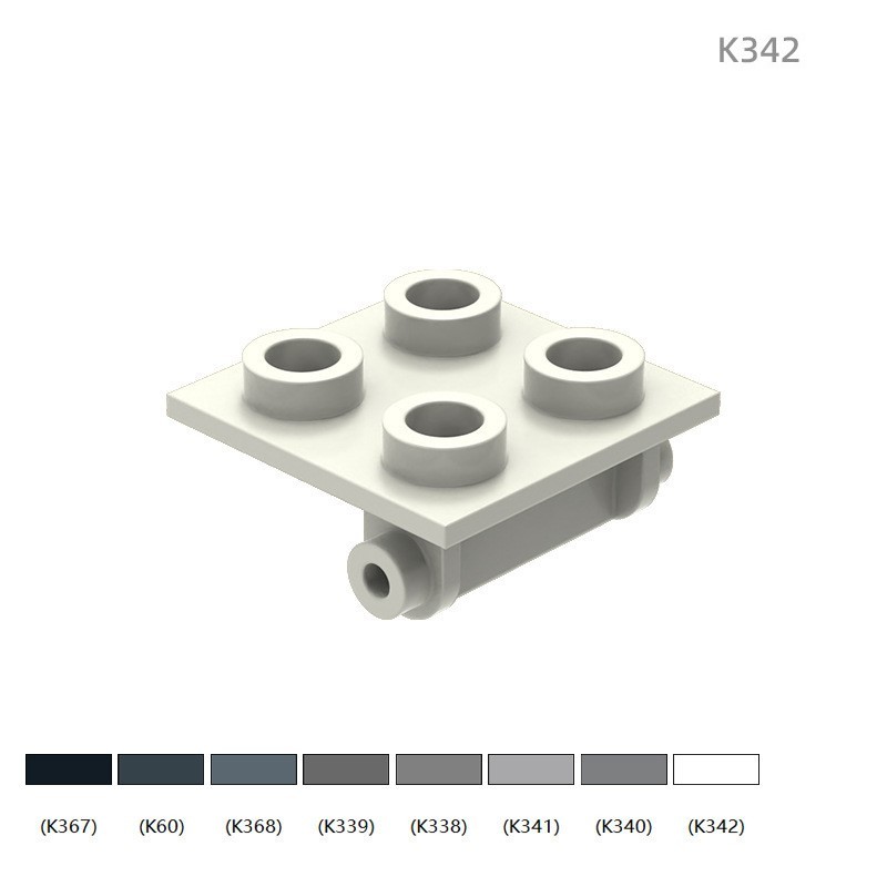 6134 Compatible Small-Particle Building Blocks, 4-Hole Hinge/Pivot Part 100g(approx. 200 pcs)  Not GoBricks Brand