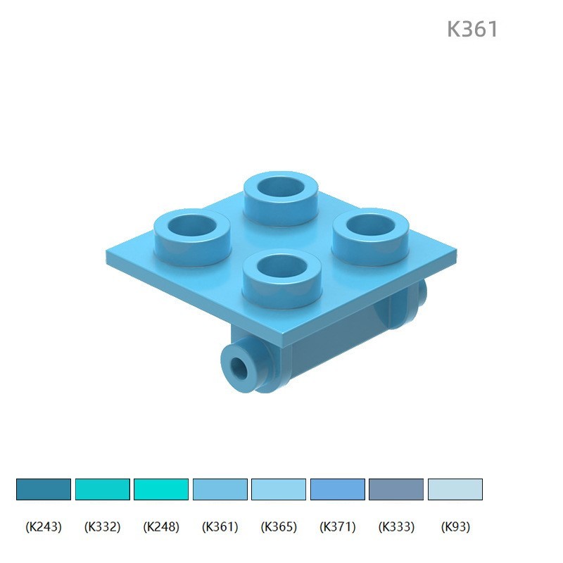 6134 Compatible Small-Particle Building Blocks, 4-Hole Hinge/Pivot Part 100g(approx. 200 pcs)  Not GoBricks Brand