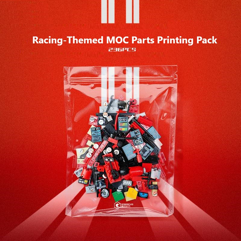 Printed Material Pack for Racing Car MOCs