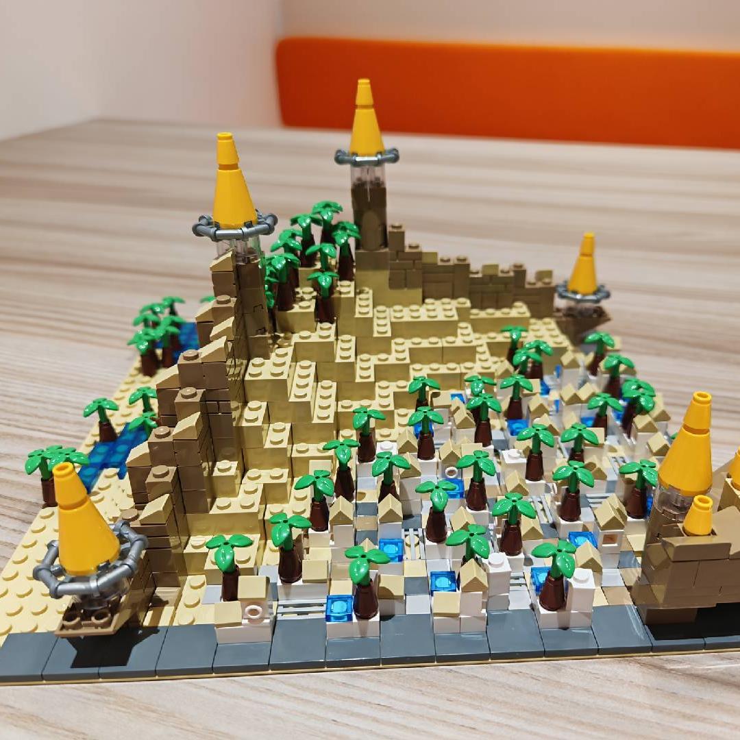 MAP Tec Desert Kingdom – Oriental-Style Micro Architectural Wonder | 3,011-Piece MOC Collector's Set - GOBRICKS x MOCERS Collaboration Brick Zone