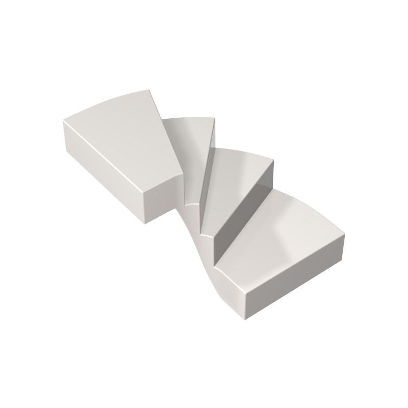 6x6x4 90° Corner Stairs