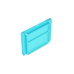 Glass for Train Window 1 x 4 x 3
