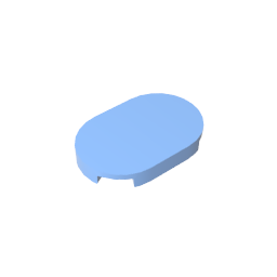 2x3 Round Plate