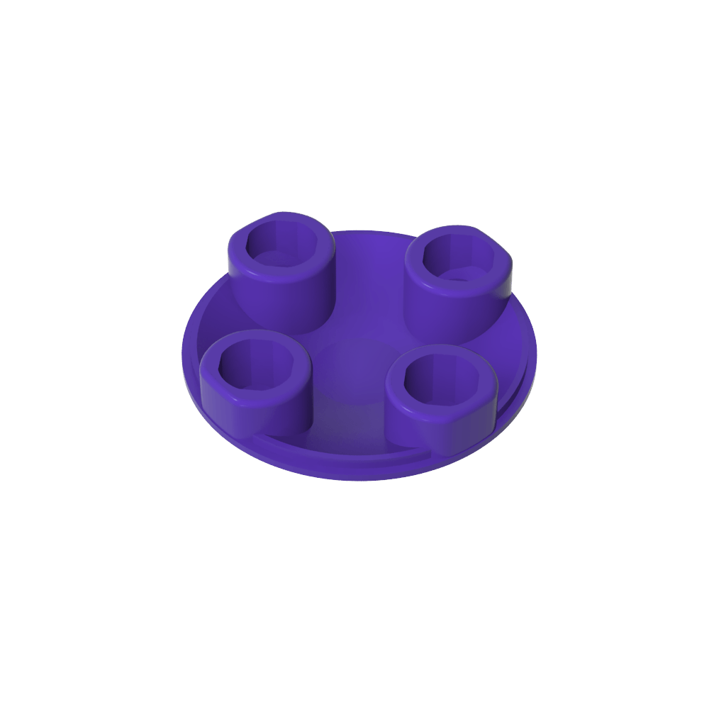 Plate Round 2 x 2 with Rounded Bottom [Boat Stud]