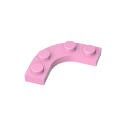 Plate Round Corner 3 x 3 with 2 x 2 Round Cutout