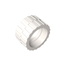 Tyre 24 x 14 Shallow Tread (Tread Small Hub), Band Around Center of Tread