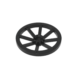 Wheel Wagon Large (33mm D.), Round Hole For Wheel Holder Pin