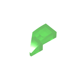 Slope Curved 2 x 1 with Stud Notch Right