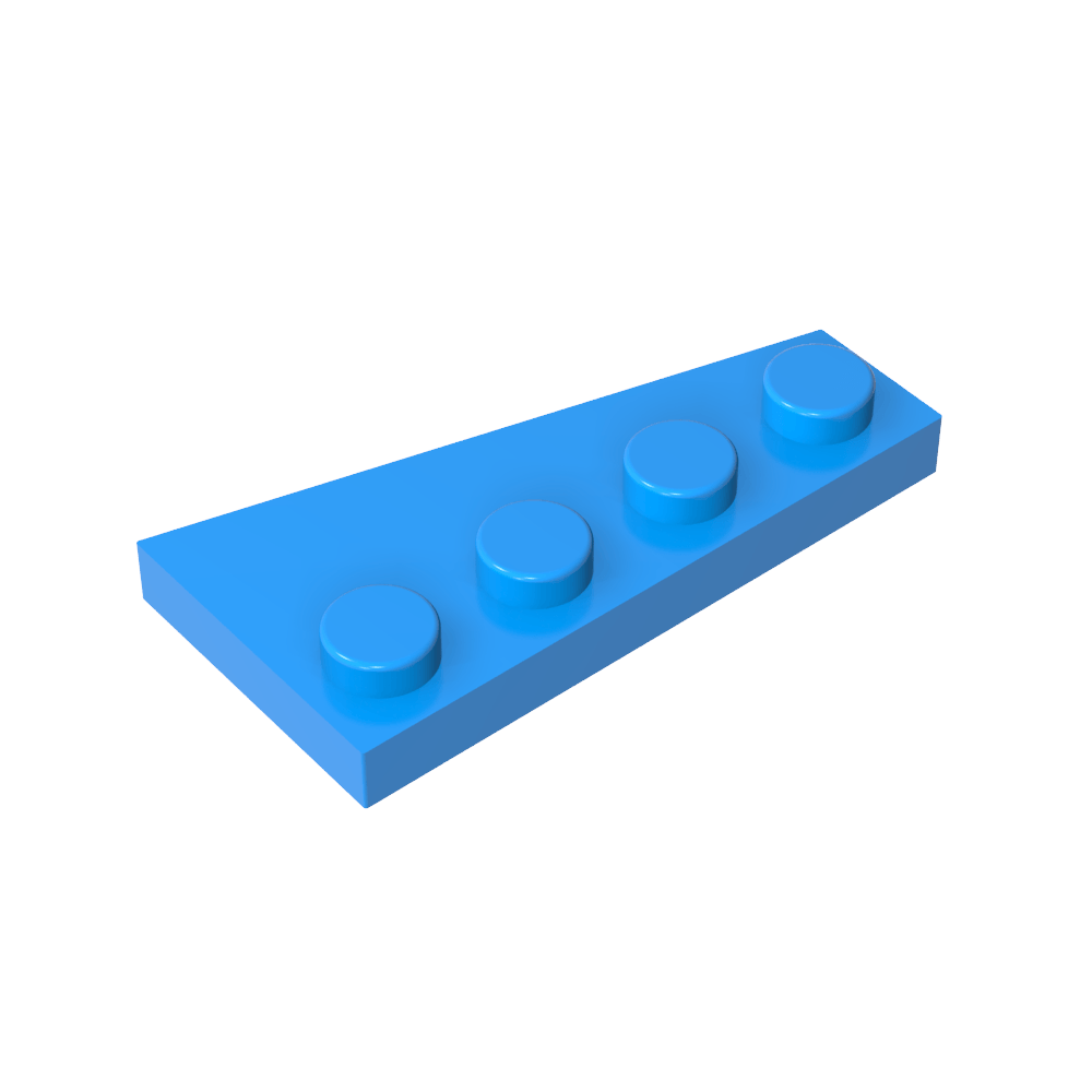 Wedge Plate 4 x 2 Left-MyGobricks