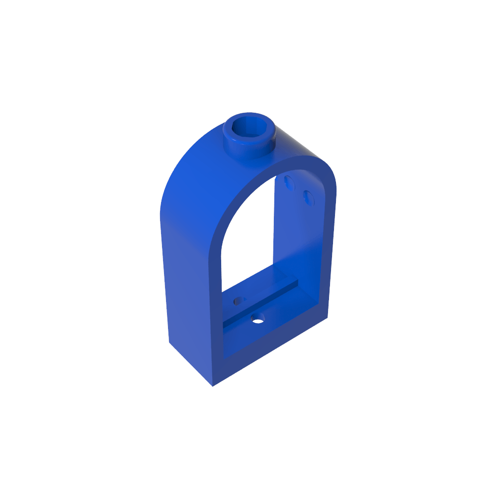 Window 1 x 2 x 2 2/3 with Rounded Top-MyGobricks