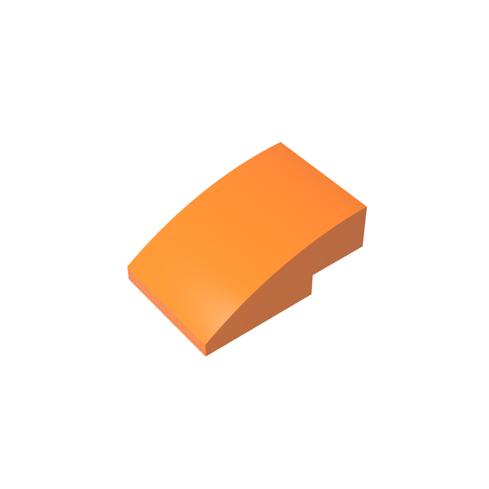 Slope Curved 3 x 2 No Studs-MyGobricks