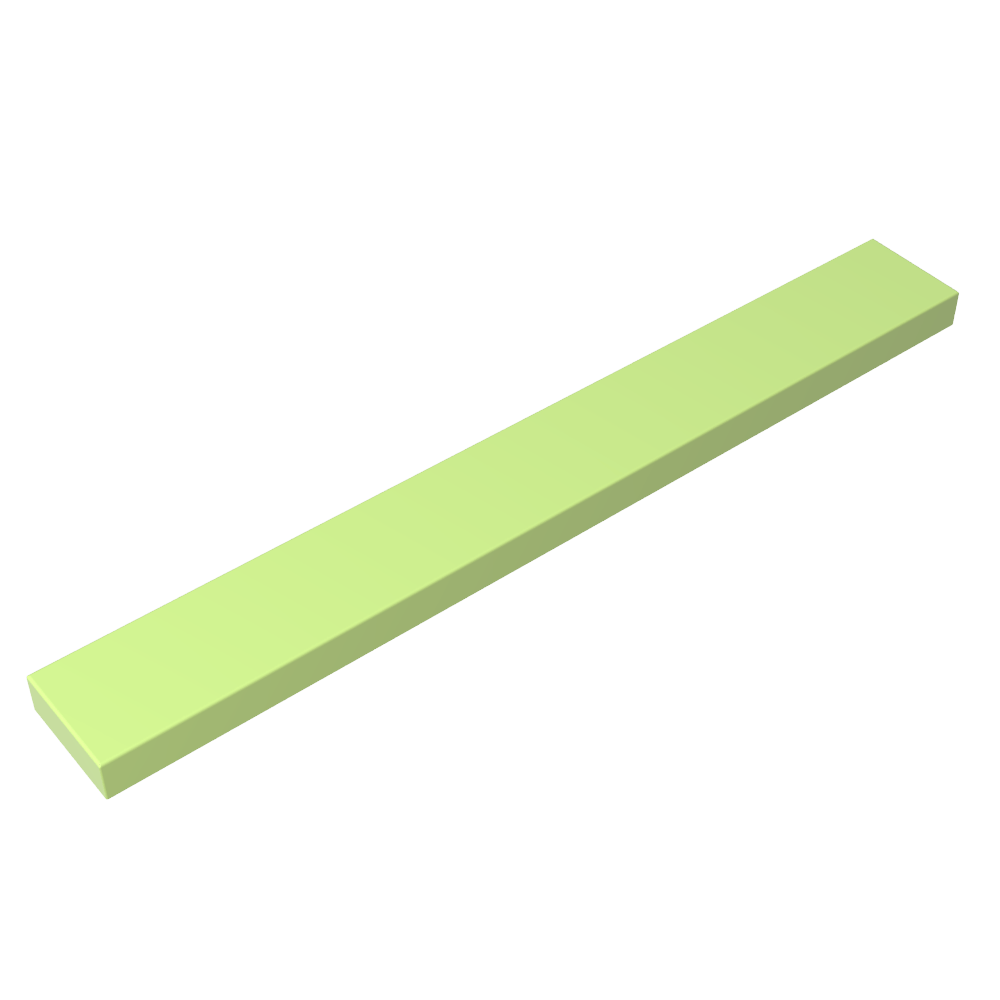 Tile 1 x 8 with Groove