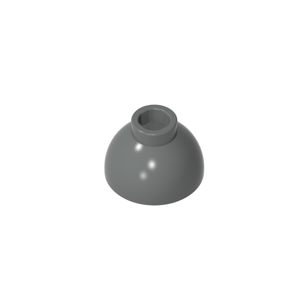 Brick Round 1.5 x 1.5 Dome Top [Plain]-MyGobricks