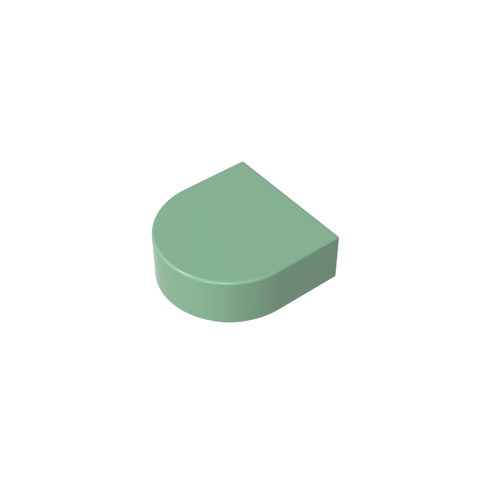 Tile 1 x 1 Half Circle