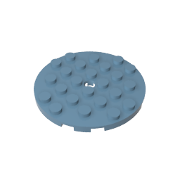 Plate Round 6 x 6 with Hole
