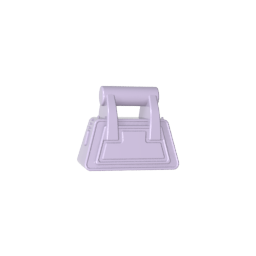 Bag / Handbag / Purse Angular with Zipper [Plain]