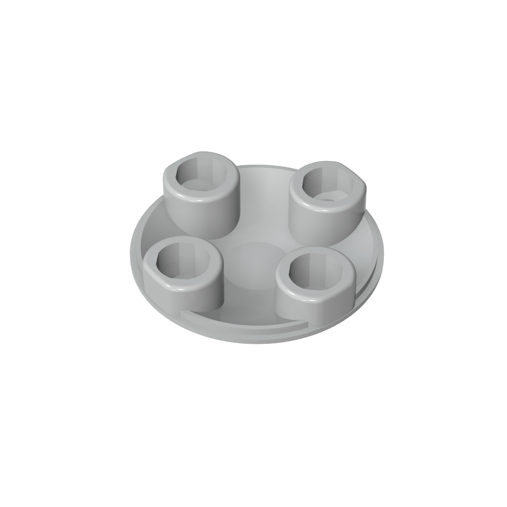Plate Round 2 x 2 with Rounded Bottom [Boat Stud]