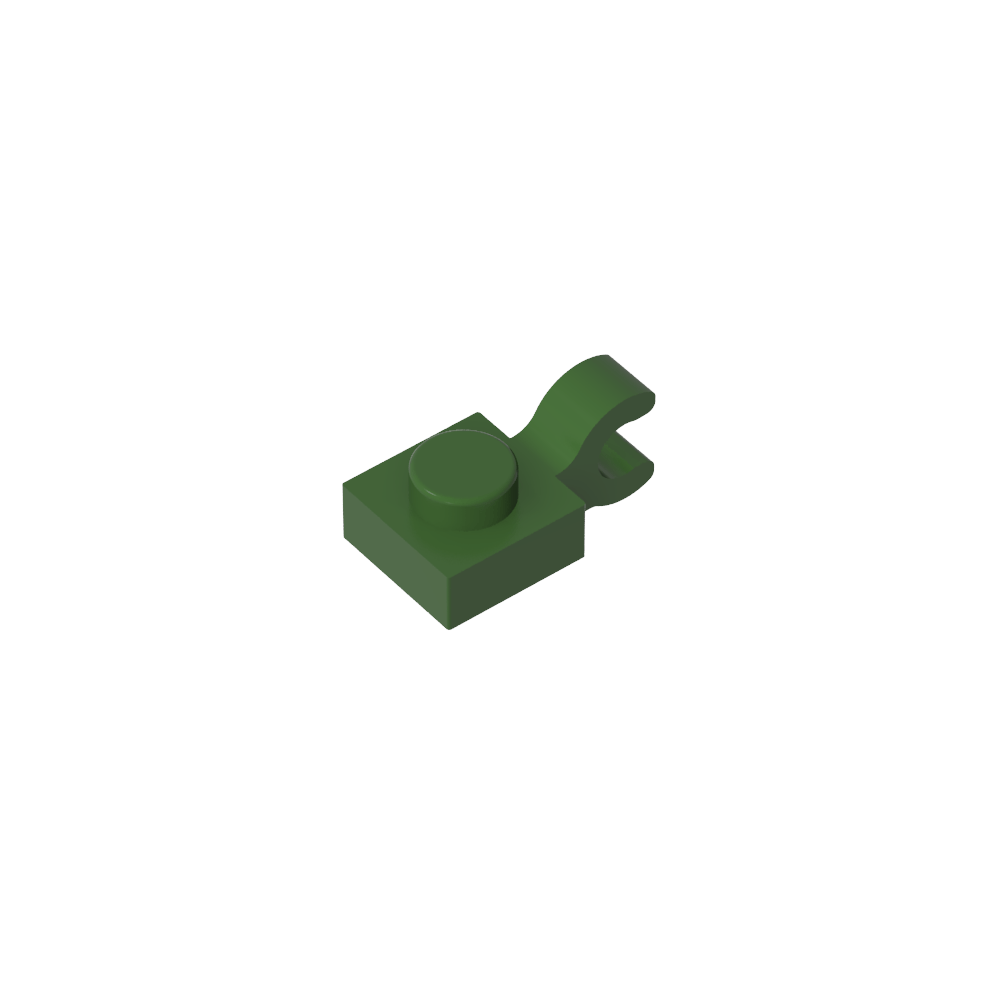 Plate Special 1 x 1 with Clip Horizontal [Thick U Clip]-MyGobricks