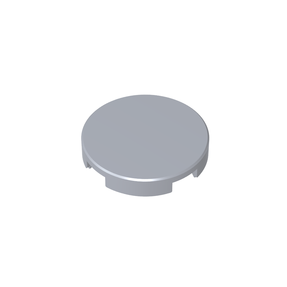 Tile Round 2 x 2 with Bottom Stud Holder-MyGobricks
