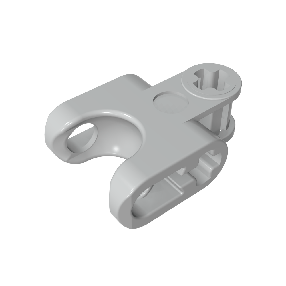 Technic Axle Connector 2 x 3 with Ball Socket, Open Lower Axle Holes-MyGobricks