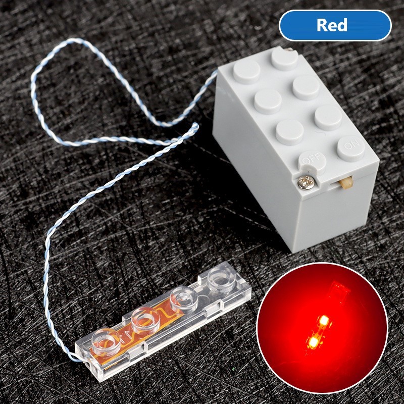 Compatible With Small Particle 2*4 Led Lights, Led Lighting Building Block Parts And Accessories, Decorative Parts And Lighting Accessories X3